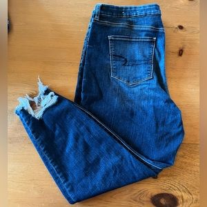 American Eagle, Curvy Hi-RiseJegging Crop, Size 20 Regular, too big